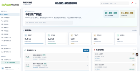 晔生科技AI医药大模型营销系统上线，创新医药营销新范式-晔生科技